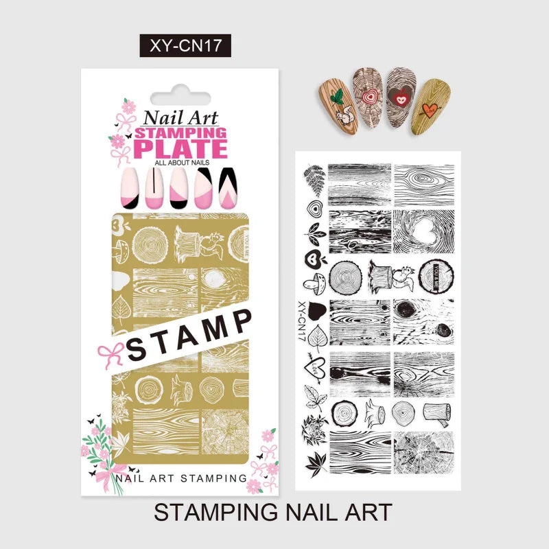 Template Stencils Bowknot Patterns Nail Stamping Plates Nail Art Stamper Kawaii Bow Image Plate Manicure Tools Qme CN17