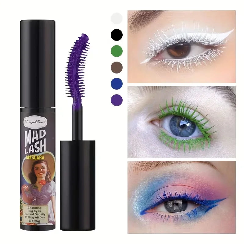 Colorful Slender Mascara Waterproof Fast Drying Curling Eyelashes Qme