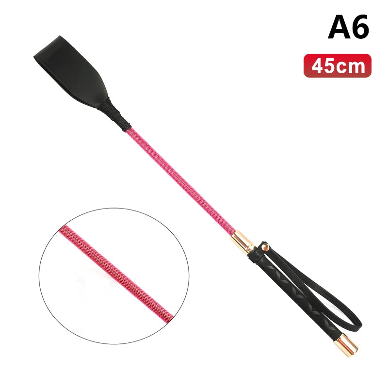 Riding Crop Equestrian Training Lightweight PU Leather Outdoor Qme A6 45cm