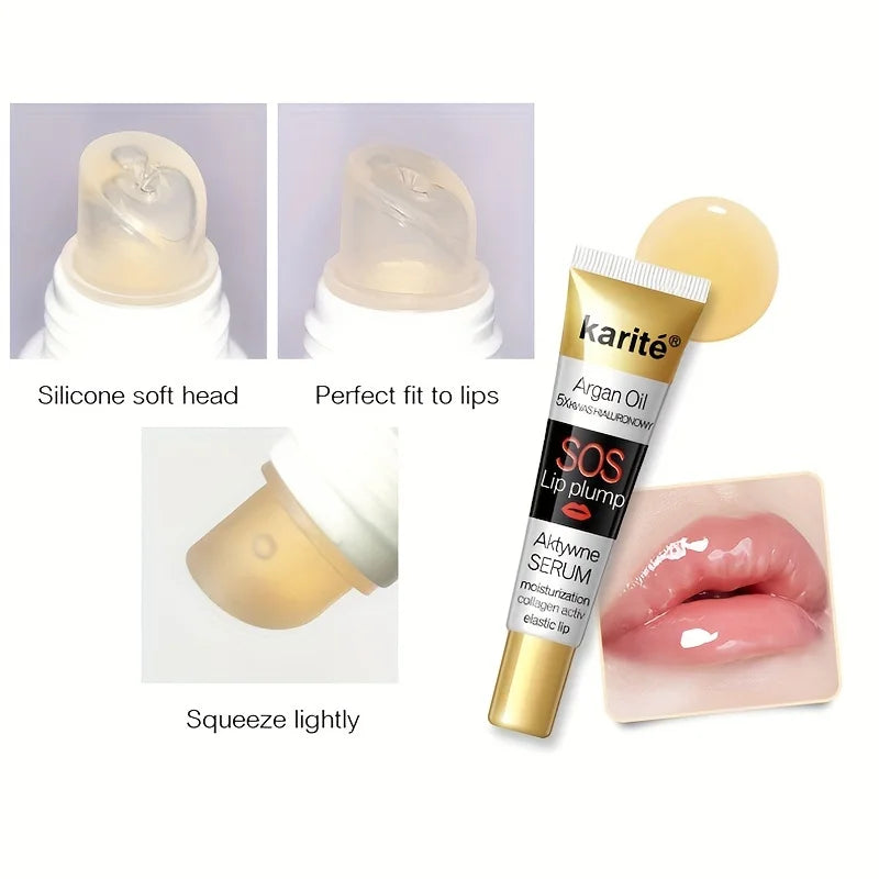 Extreme Volume Lasting Moisturizing Lip Plumping Gloss - Nutritious Mineral Oil Formula Lip Enhancer Liquid Makeup Fuller Lips Qme
