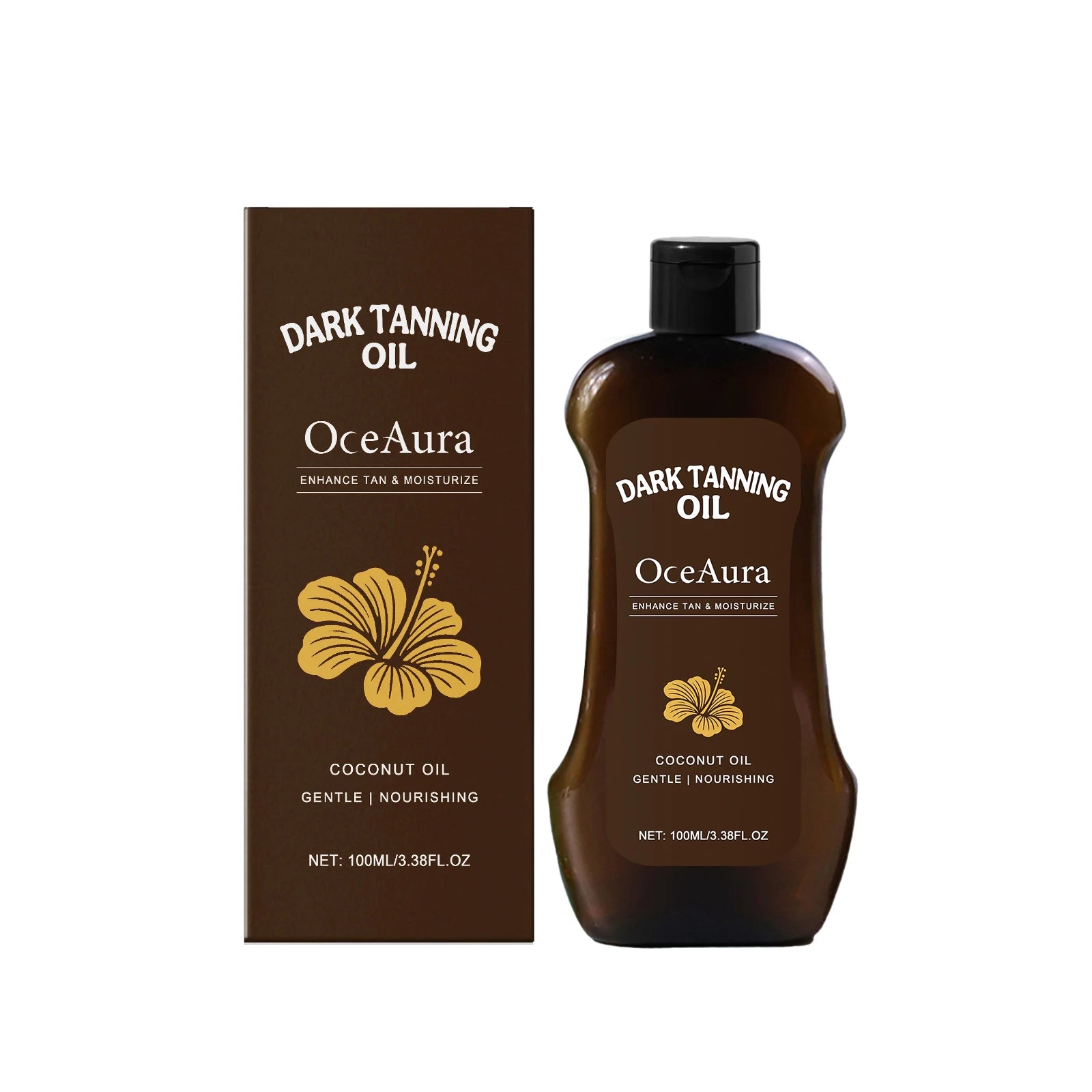 Tanning Oil Body Self Tanning Body Bronzer Darker Sun Tan Natural Glow Sunless Summer Sexy Solarium Beach Tanning Boosting Oil Qme 100ml boxed