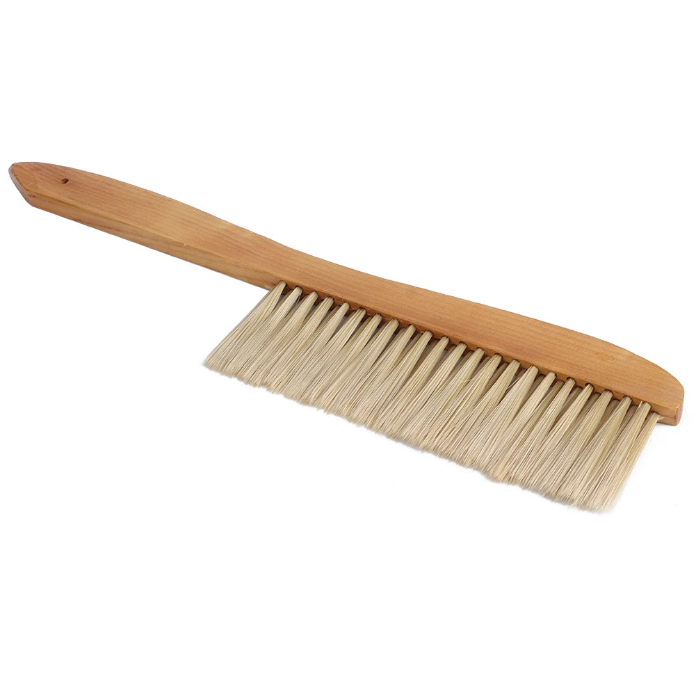 Bee Brush Double Row Long Handle Beekeeping Brush Beehive Sweeping Cleaning Tool Durable for Apiary Hive Beekeeper Equipment Qme