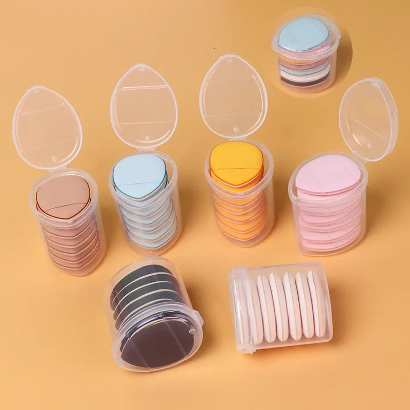 3 Fingertip Mini Puff Makeup Sponges Foundation Powder Puffs Loose Qme