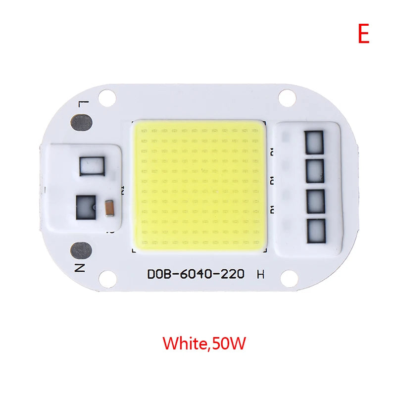 LED Chip 20W 30W 50W AC110 220V Smart COB Lamp Beads Without Driver Qme E