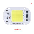 LED Chip 20W 30W 50W AC110 220V Smart COB Lamp Beads Without Driver Qme E