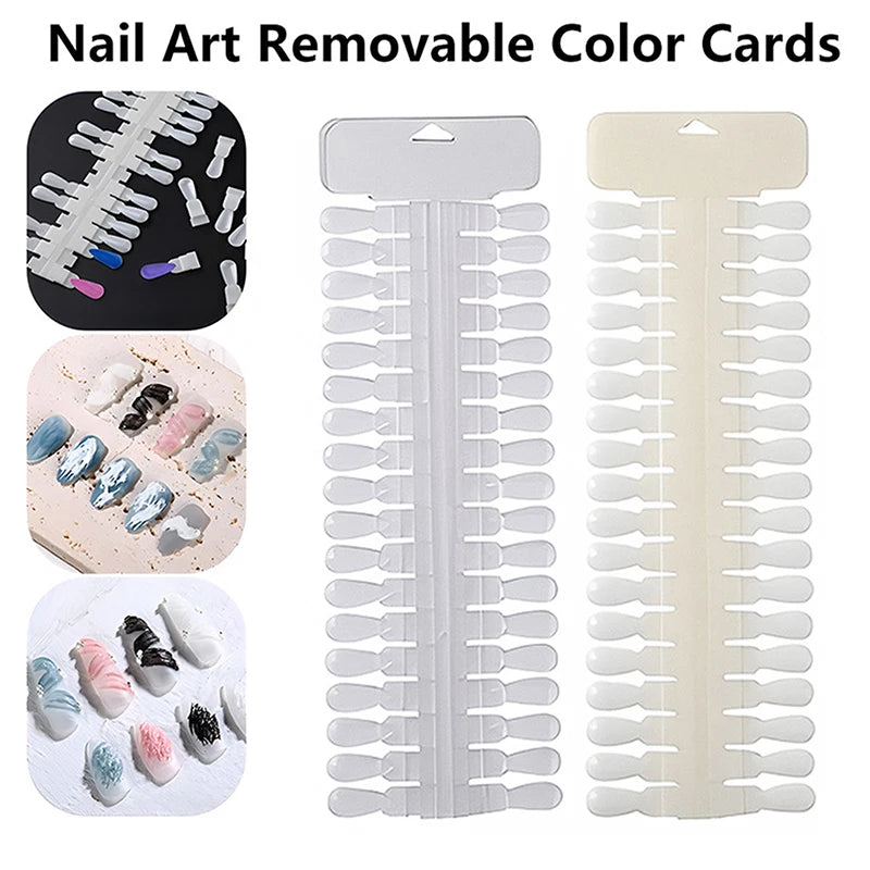 Teardrop Design Manicure Gel Polish Practice Tool Removable Nail Art Qme