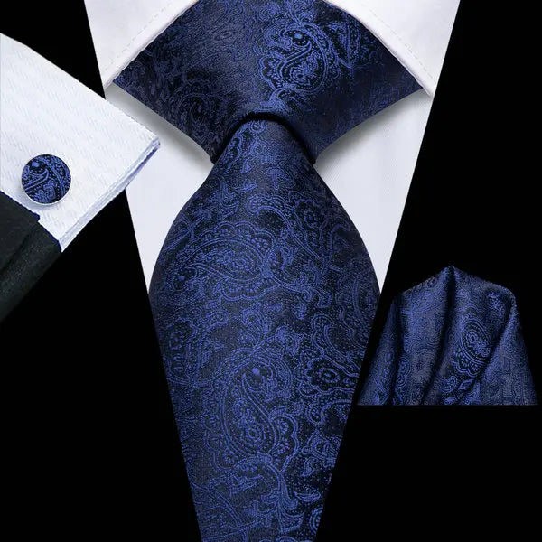 Hi-tie Jacquard Weave Mens Necktie Green Wedding Tie Men Hanky Qme HT-LDSN0070