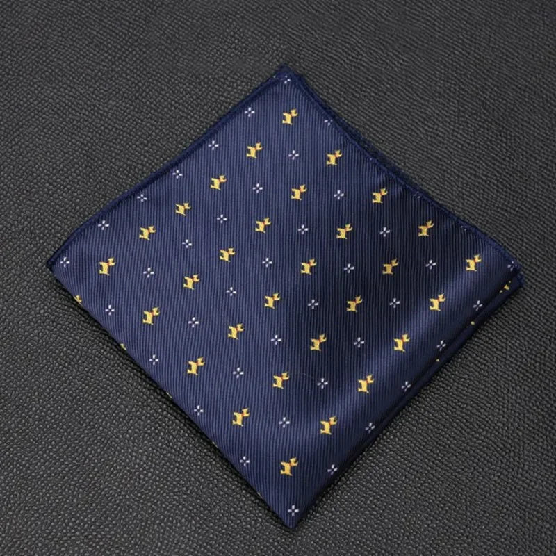 Men Pocket Square Suits Hanky for Men Plaid Handkerchiefs Casual Suit Square Handkerchief Towels for Party Classic Suit Napkin Qme A36