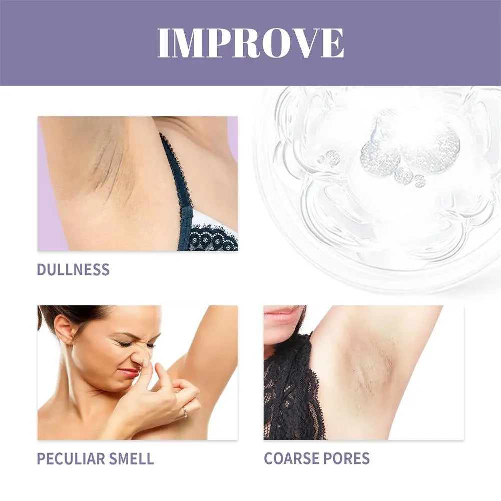 Underarm Whitening Cream Skin Smooth Lightening Cream Deodorant Serum For Underarm Body Intimate Area,Private Parts,Bikini Area Qme