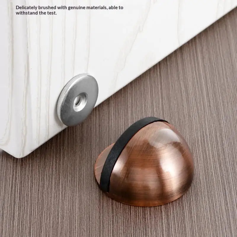 Silicone Magnetic Door Holder No-Punch Adhesive Door Stopper Anti-Collision Buffer for Floor Wall Protection Home Hardware Qme