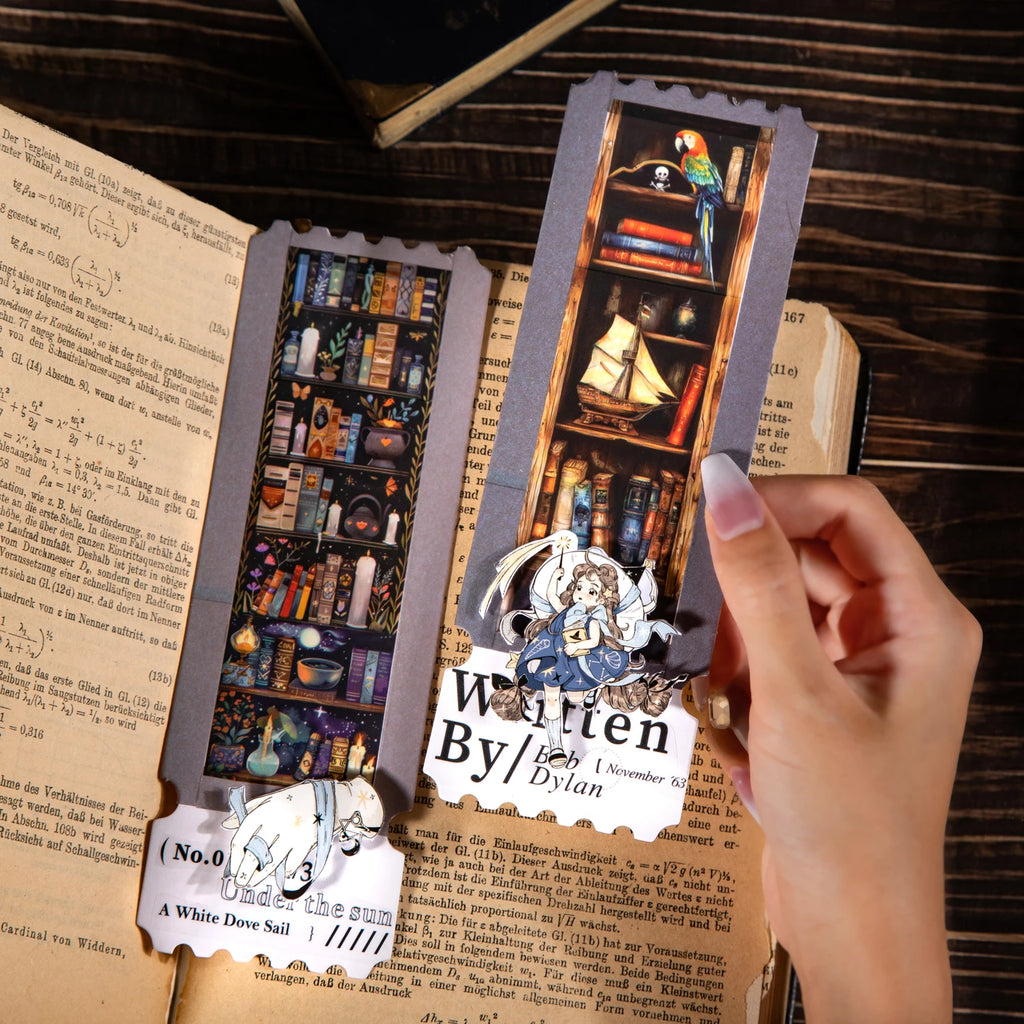 2m/Roll Magic Bookcase PET Tapes Scrapbook Handbook Tape Material Background Decorative Collage Adhesives Aesthetic Stationery Qme