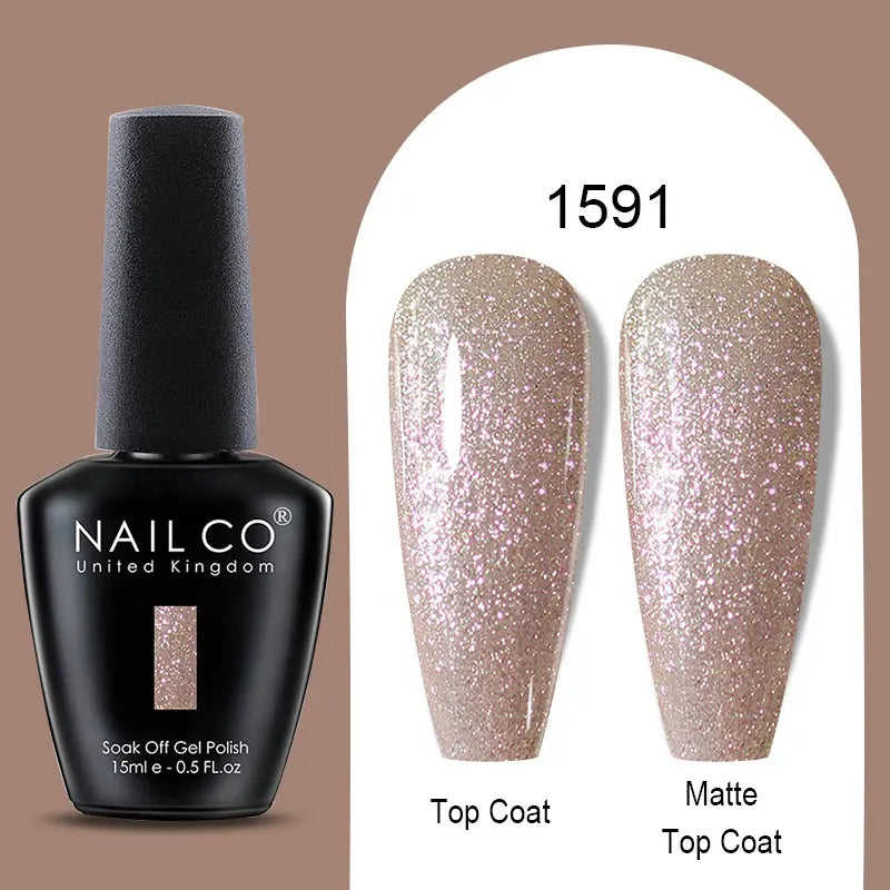 NAILCO Winter Red Gel Nail Polish Semi Permanent Soak Off Varnishes