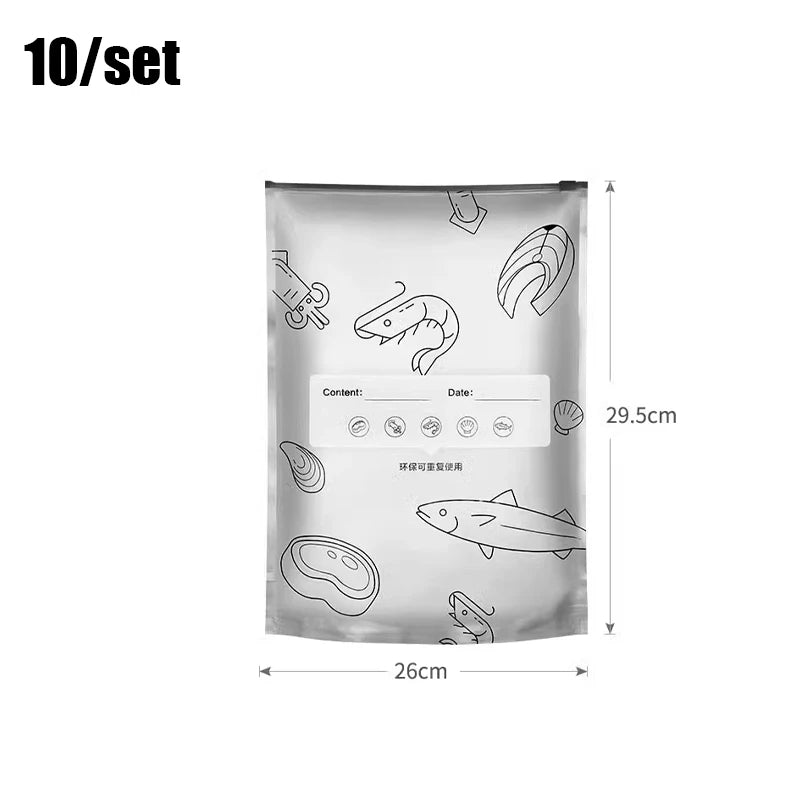 Foil Fresh-keeping Bag Sealed Packaging Refrigerator Freezer Qme one size B