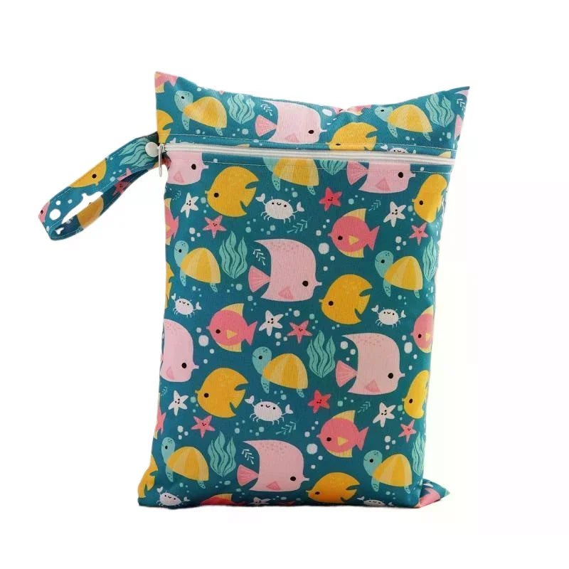 Waterproof Cloth Bag Wet Dry Bag Fashion Zipper Bag Washable Beach Pool Gym Bags For Swimsuits Wet Clothes Qme