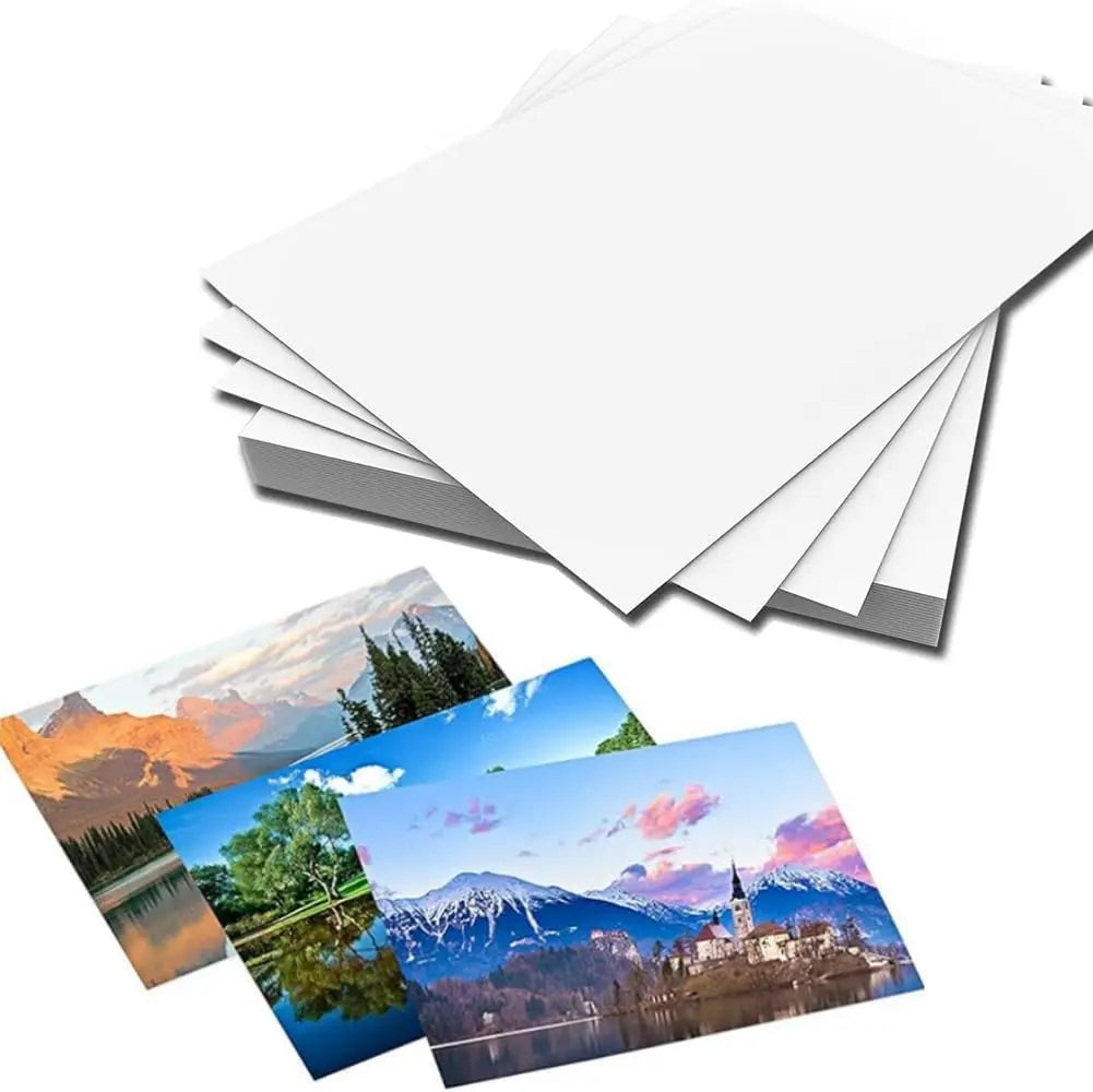 A3/A4/A5 Photo Paper 20Sheets, Waterproof Glossy for Photo Paper,230gsm Card Paper Inkjet Photo Paper Qme