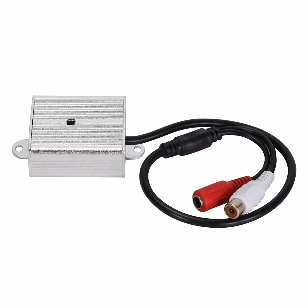 ESCAM Adjustable Mini Microphone Pickup Sound Monitor Audio Monitoring Pick Up Device Metal For Security DVR CCTV Accessories Qme