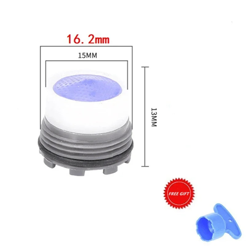 Kitchen Faucet Aerator M24 M21 M18 M16 Female Thread Water Saving Bathroom Taps Plastic Bubbler with Wrench Kitchen Accessories Qme 16mm