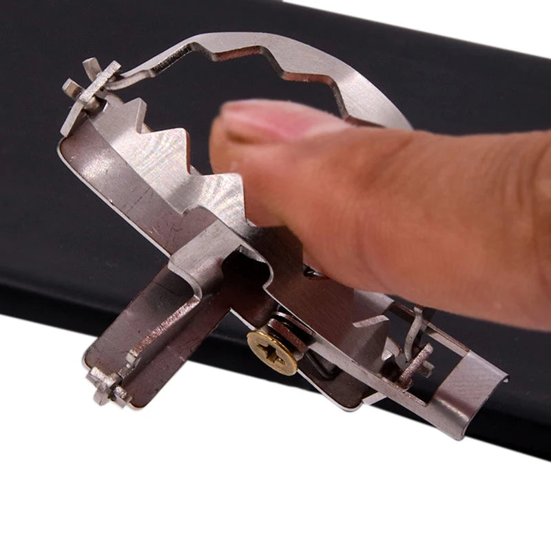 Stainless Steel Mini Clip Keychain Min Mouse Traps Temperament Qme