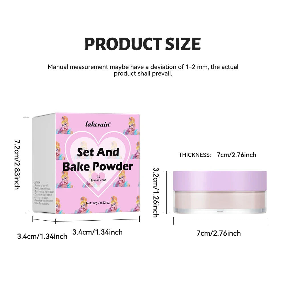 Baking Setting Powder Oil-absorbing Silky Texture Natural Qme