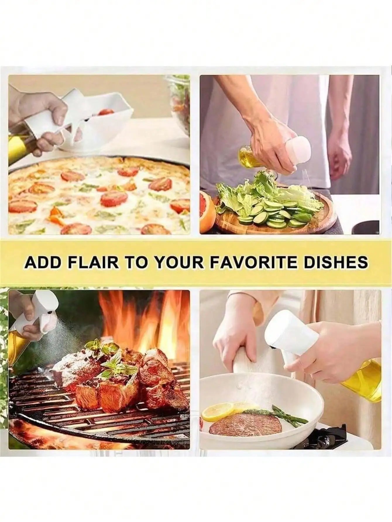 Baking Oil Spray Bottle Kitchen Cooking Olive Distributor Camping Qme