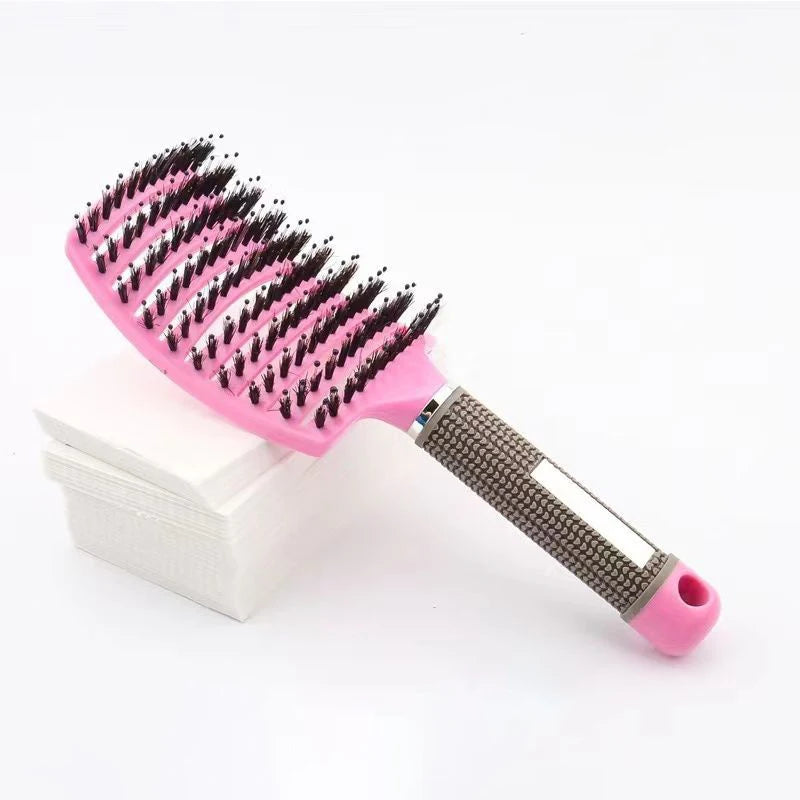 Magic Scalp Massage Brush Detangling Hair Women Wet Curly Comb Fluffy Qme Pink China Mainland