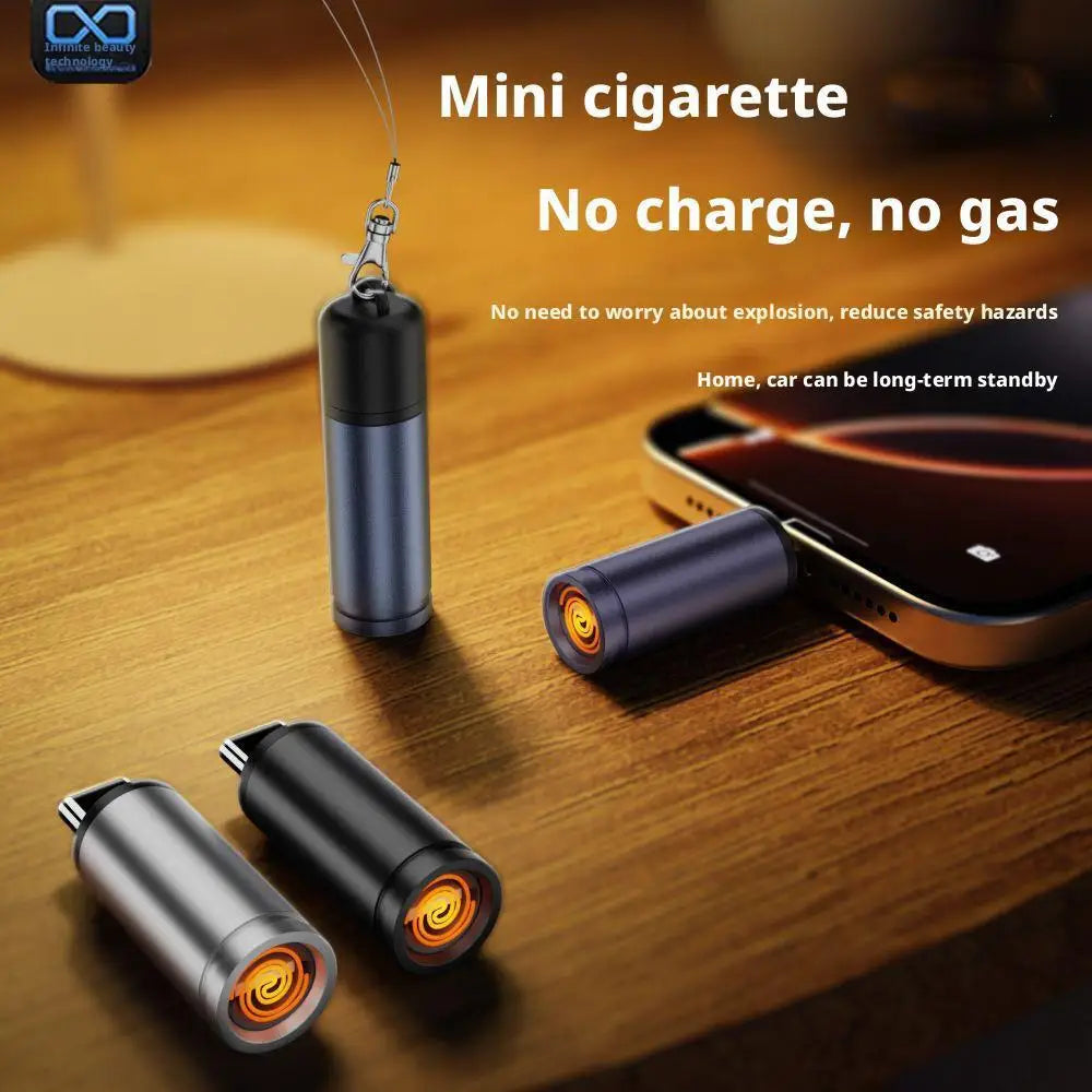 NEW Electric Lighter Type C Cable Lighter For IPhones 15 16 Tablets Safety Switch Windproof With Rechargeable Flameless Igniter Qme