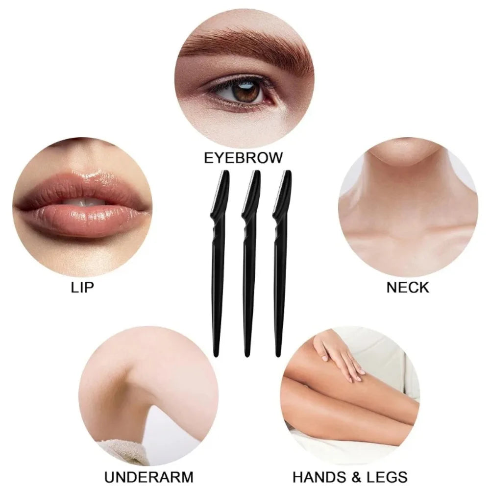 Eyebrow Trimmer Makeup Beauty Tools Safe Eye Brow Razor Face Body Qme