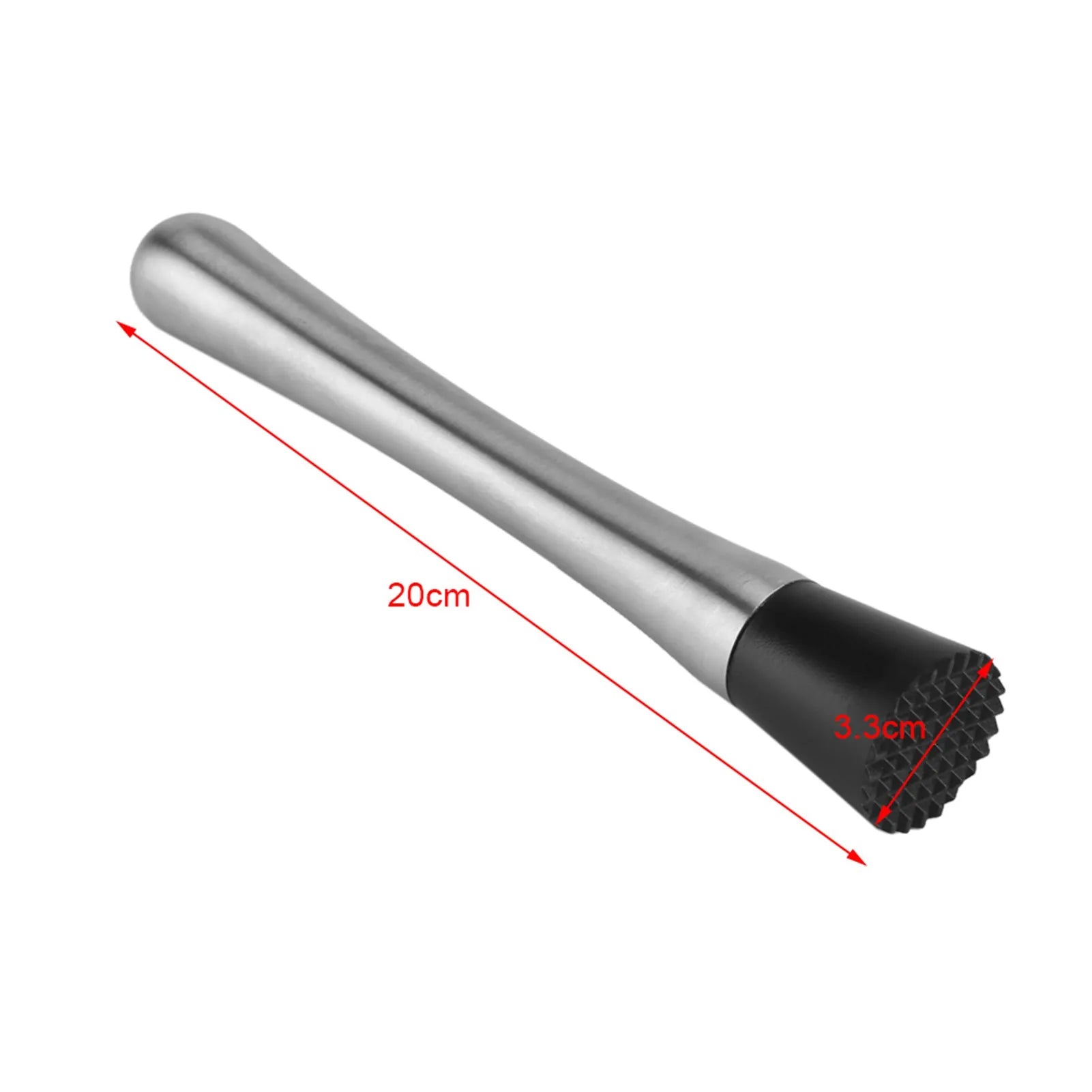 Stainless Steel Cocktail Muddler Mojito Masher Bar Stick Fruit Mixer Tool for DIY Cocktails Drinks Barware Accessories Qme