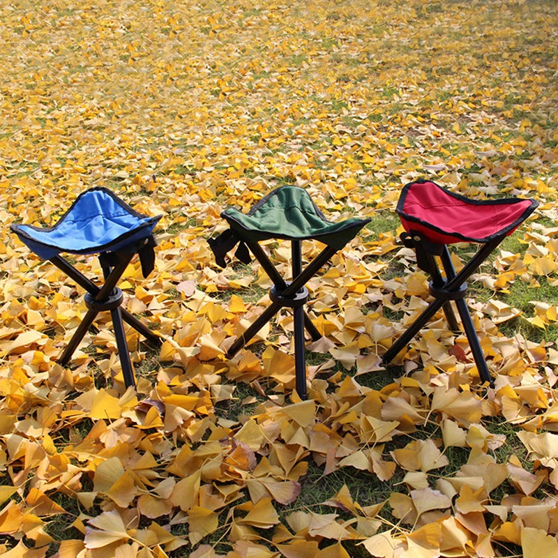 Beach Chairs Outdoor Multi Function Portable Folding Stool Triangle Qme