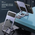Universal Desktop Mobile Phone Holder Stand for IPhone IPad Adjustable Tablet Foldable Table Cell Phone Desk Stand Holder Qme silver plastic