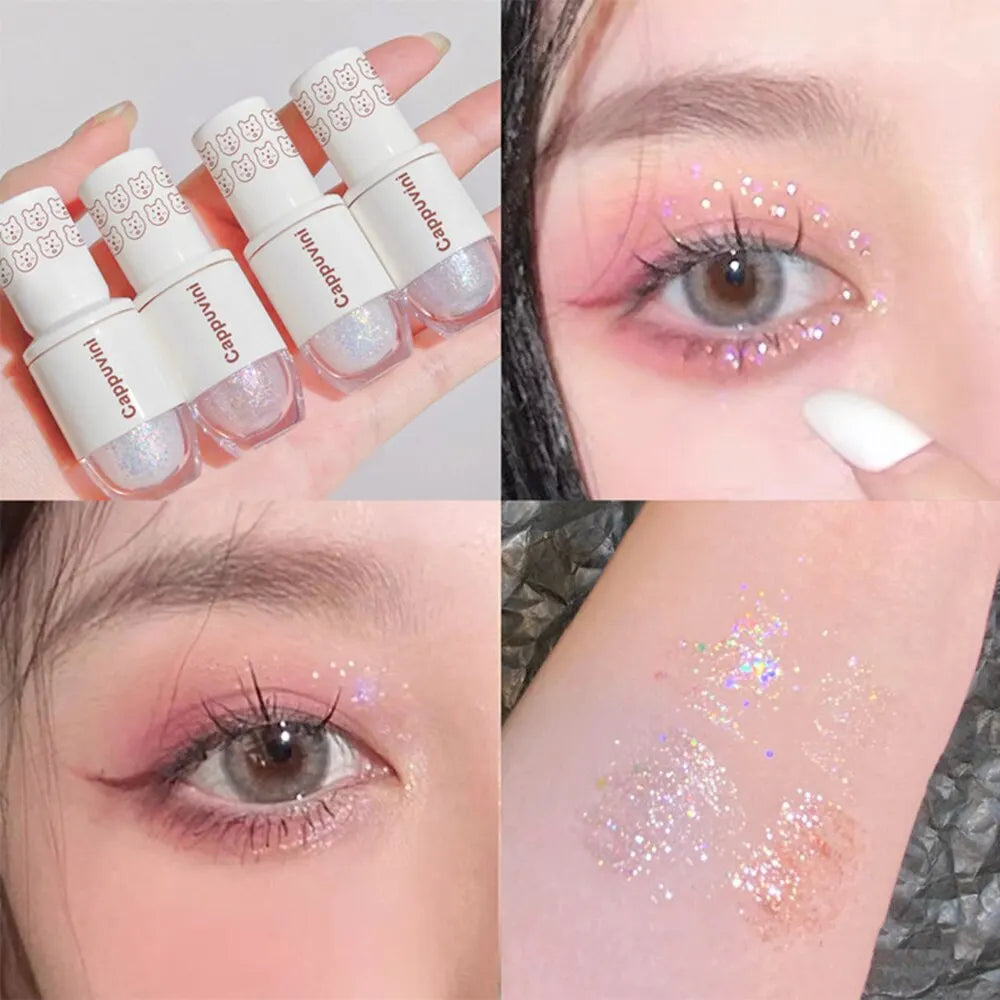 Cappuvini Liquid Eyeshadow High-gloss Shiny Mermaid Pearl Tears Qme