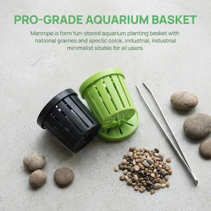 Pet Fish Tank Landscaping Basin Aquarium Planter Cups Stand Stable Qme