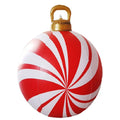PVC inflatable 24-inch Christmas ball Christmas tree decoration Dance courtyard porch pavilion interior atmosphere decoration Qme B 60cm