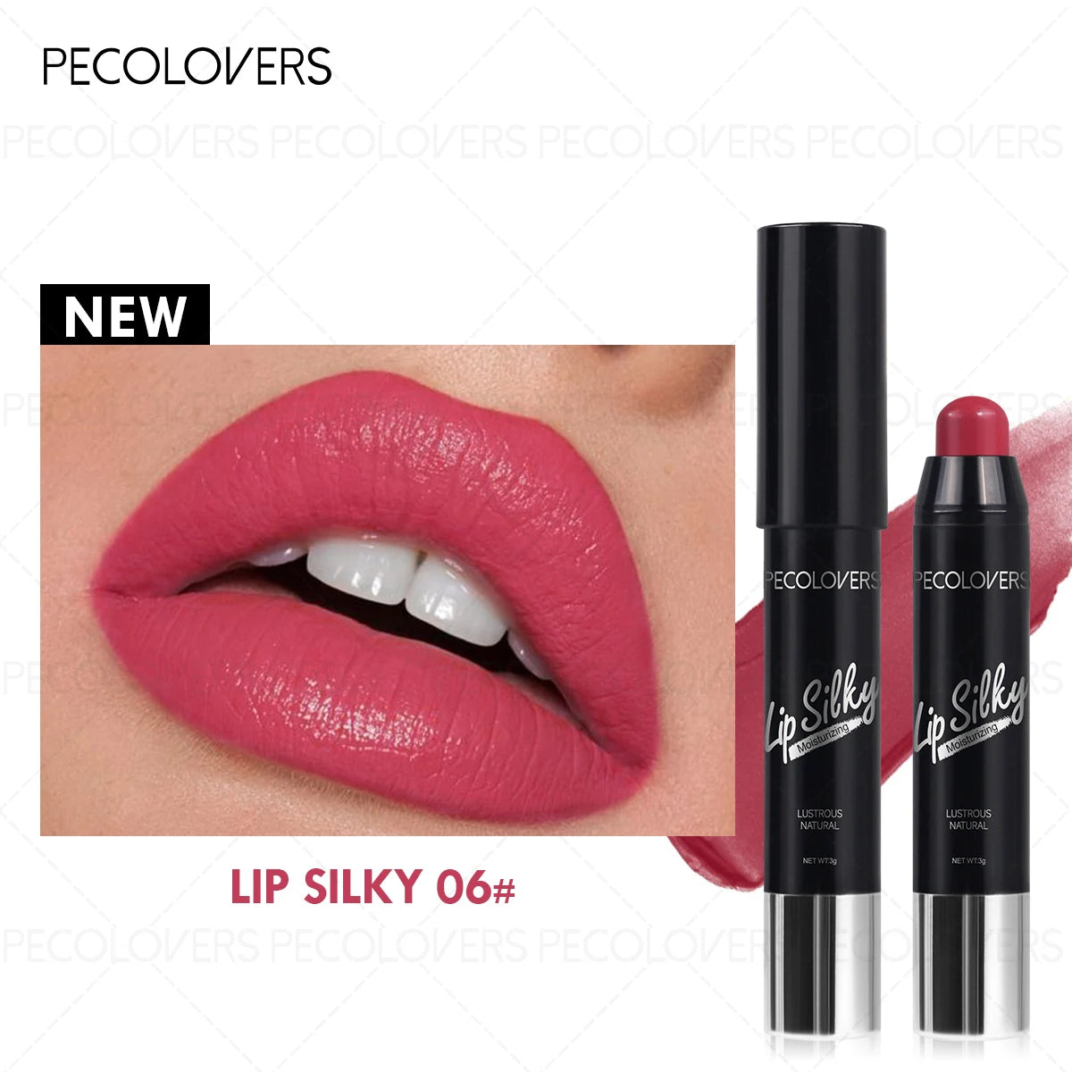 Moisturizing Lipstick Pen Long-lasting Rotating Plump Charming Lips Qme 06