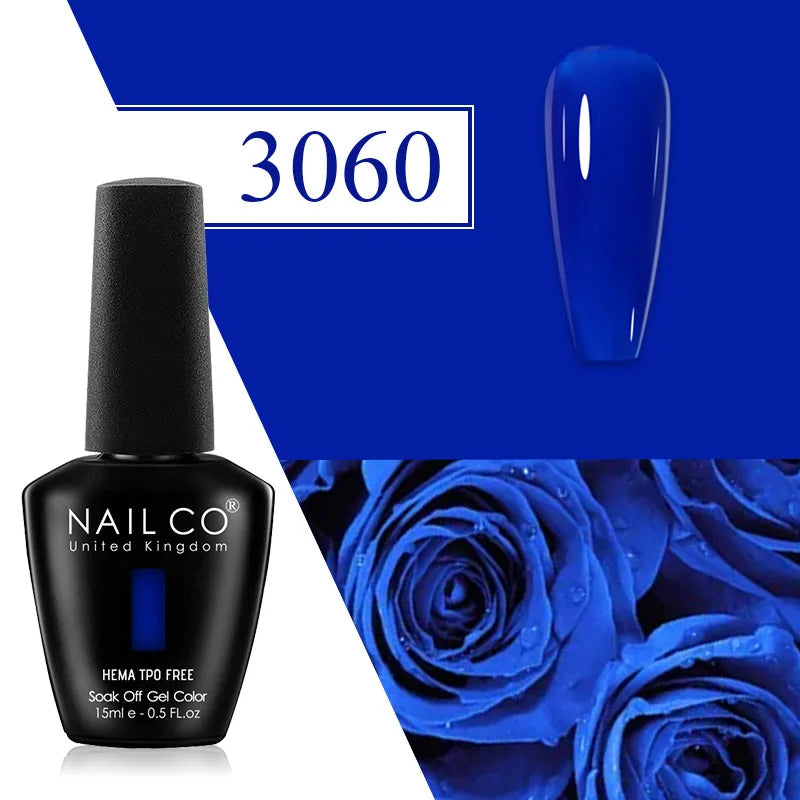 NAILCO Plum Gel Nail Polish Matte Coat Autumn Winter Semi Permanent