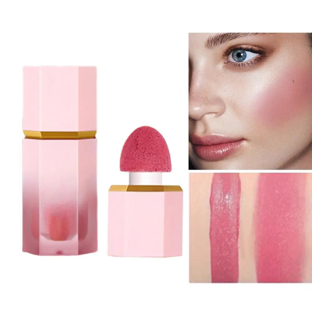 Cheek Liquid Blush With Cushion Liquid Illuminator Face Highlighter Long Lasting Natural Skin Tint Face Blush Wand Creamy Blush Qme 04 China Mainland