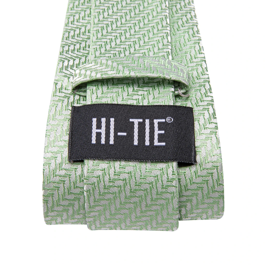 Hi-tie Men's Ties Solid Dot Striped Jacquard Necktie Accessories Qme