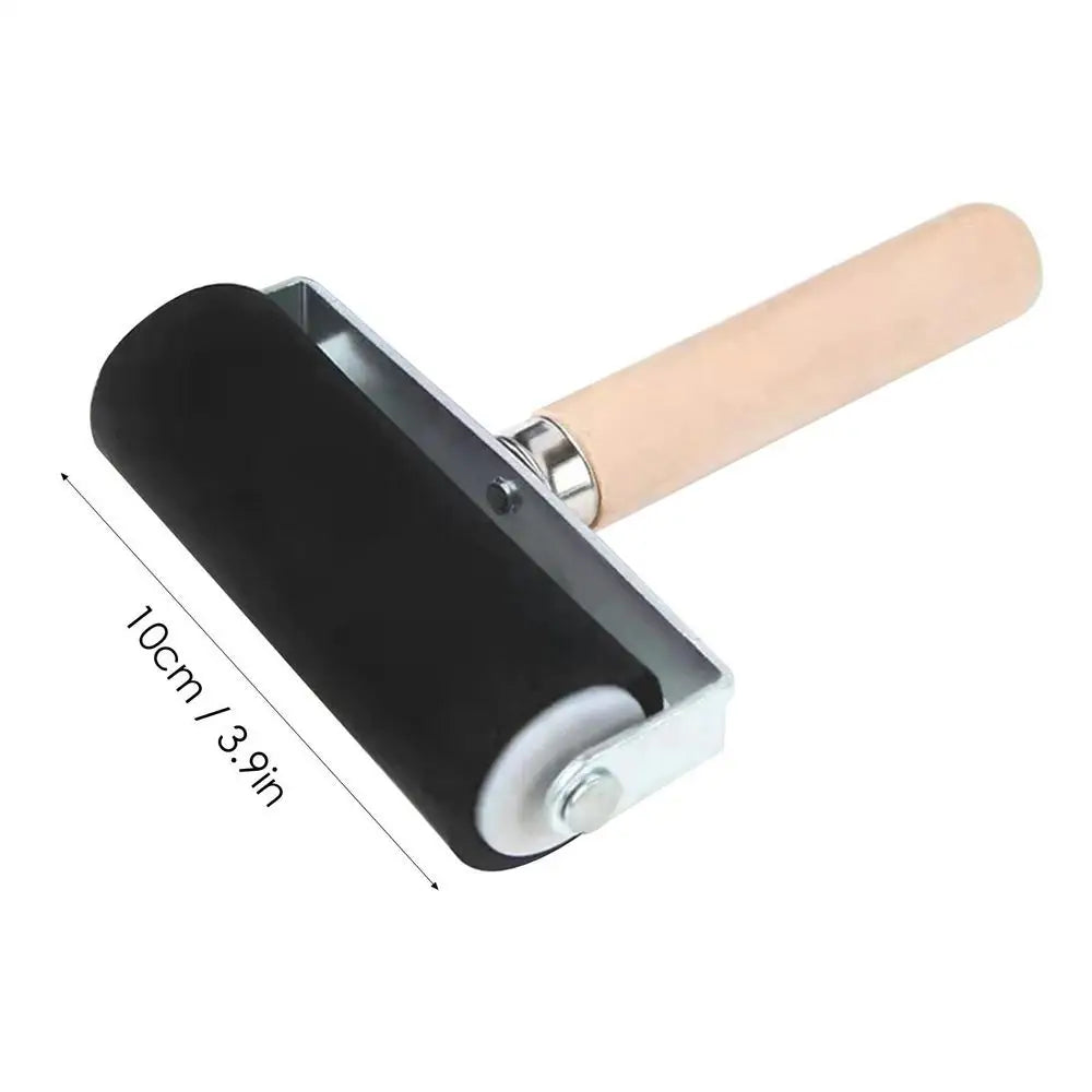 Craft Roller Crafting Roller with Wooden Handle Ink Applicator Stamping Tool for Printmaking Transfer Scrapbooking Art Paper Qme L