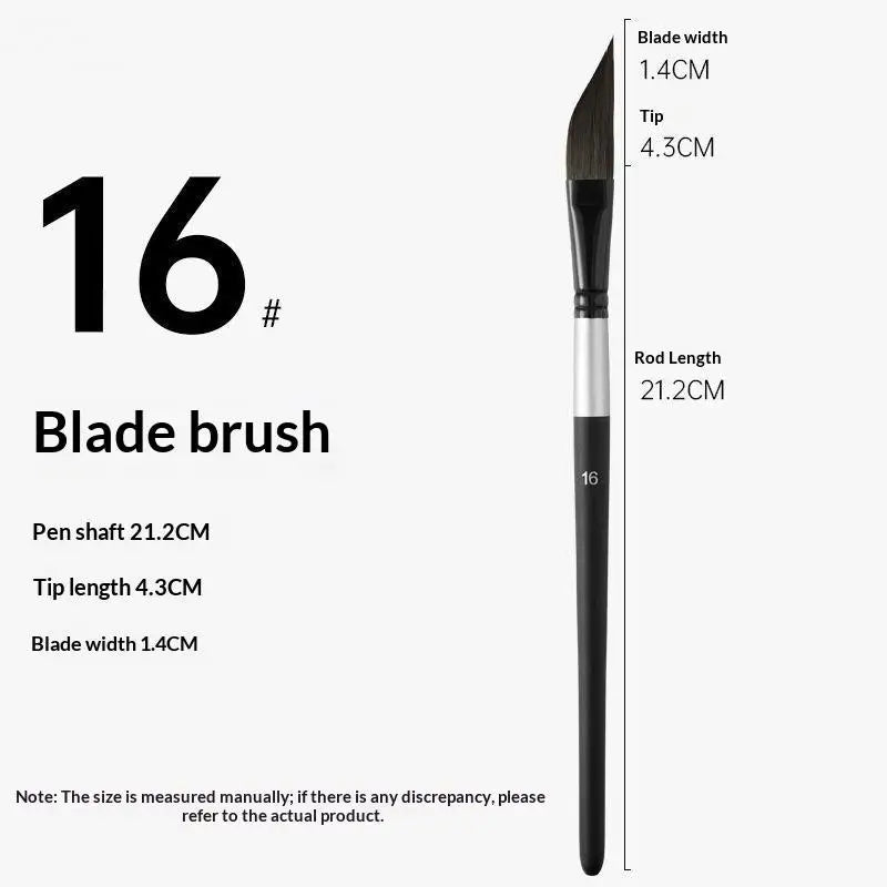 Watercolor Paint Brush Shaped Professional Gouache Pen Nylon Bristles Qme A3