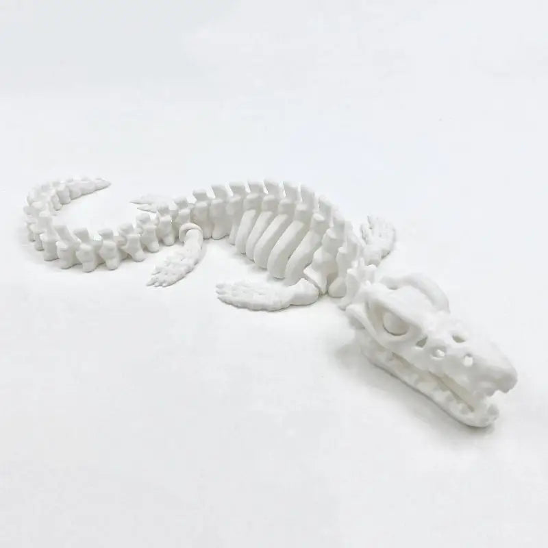 Fins Mosasaurus Skeleton Aquarium Decoration Fish Tank Ornament DIY Qme A4
