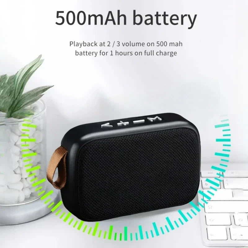 Mini Fabric Speaker Portable Wireless Soundbar Bluetooth 5.0 Outdoor Indoor Sport HIFI Loudspeaker J Support TF Card FM L Radio Qme