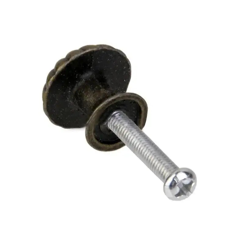 10Pcs European Retro Cabinet Door Single Hole Handle Vintage Mini Round Pull Knobs Wardrobe Drawer Bin Box Handle Cabinet Knobs Qme