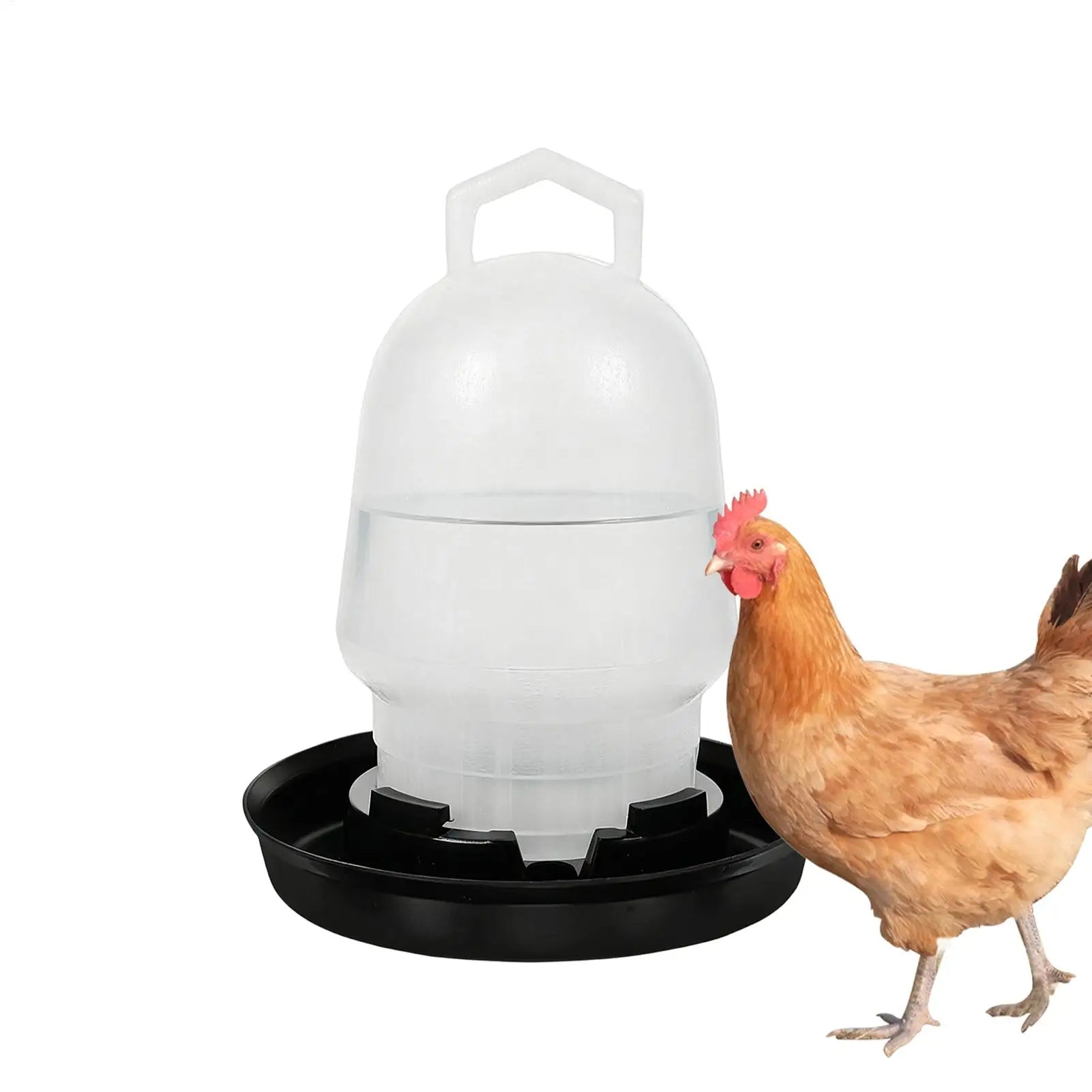 Automatic Chicken Waterer Poultry Drinker Poultry Waterer for Duck Goose Pigeon Quail Livestock Coop Farm Feeding Drinking Qme