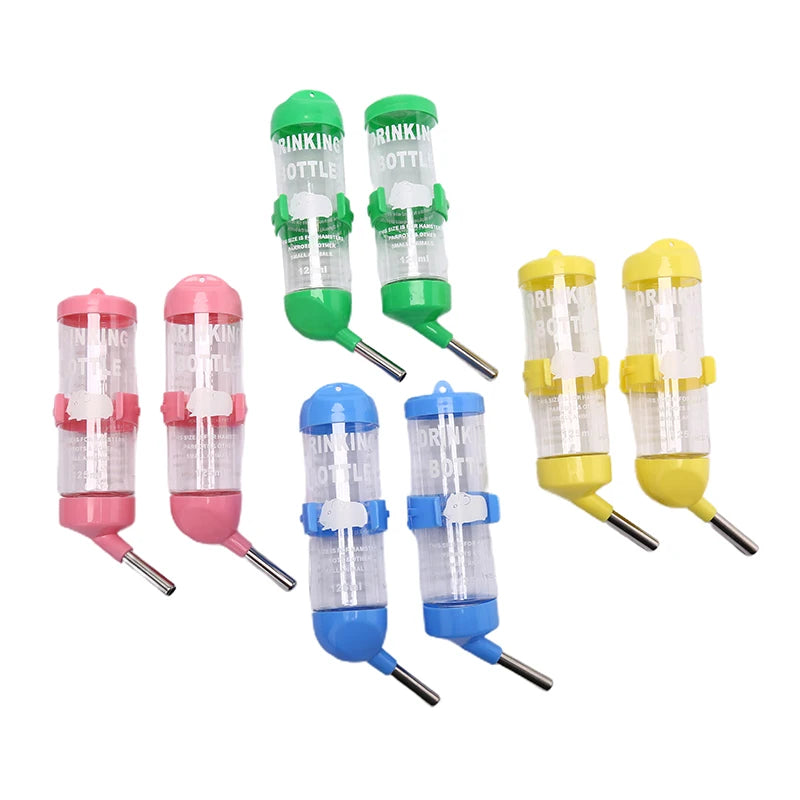 1Pc Plastic Hamster Drinker Water Bottle Dispenser Feeder Hanging Pet Dog Guinea Pig Squirrel Rabbit Drinking Head Pipe Fountain Qme