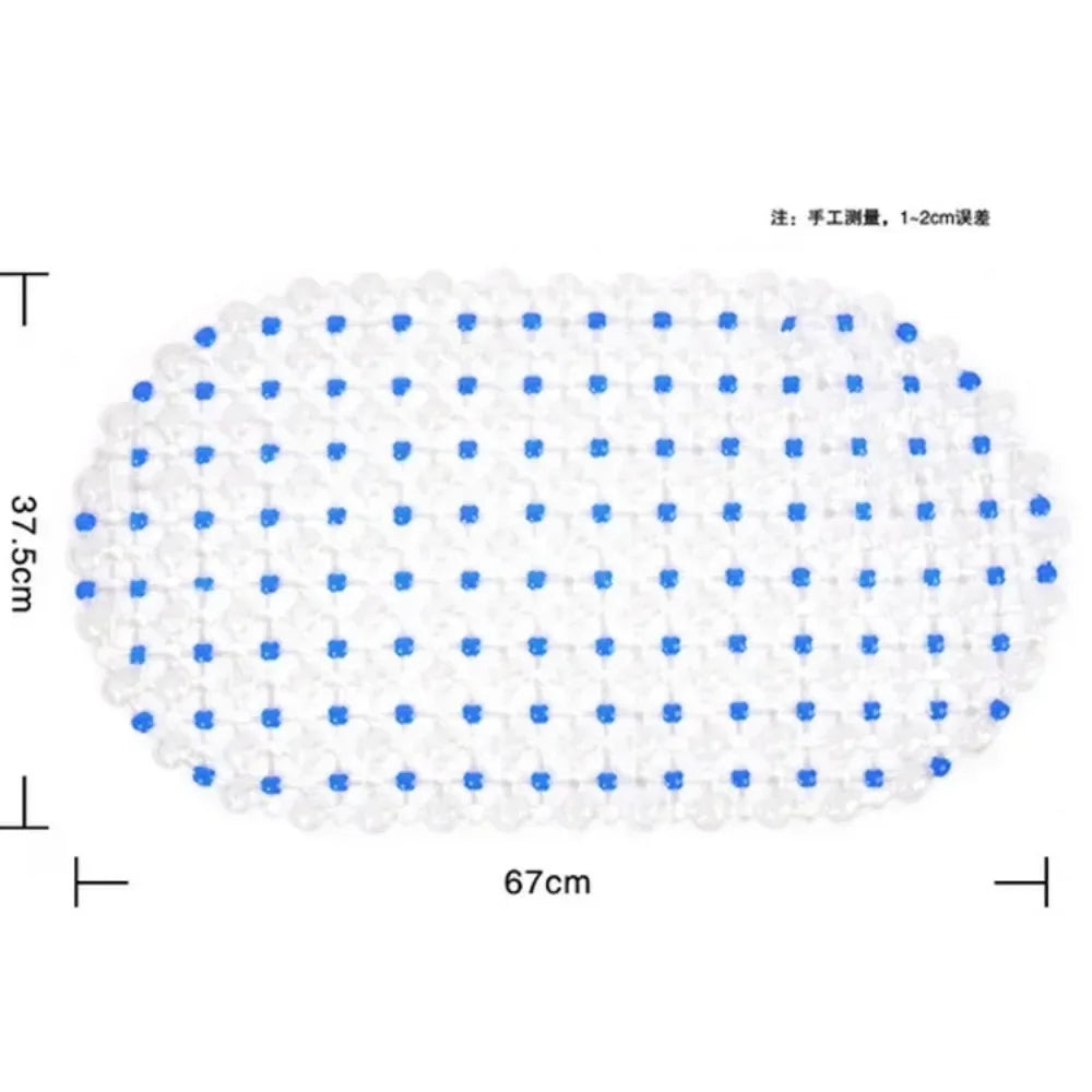 Household Non-slip Mat Bathroom Bath Massage Suction Cup Bathtub Rug Qme
