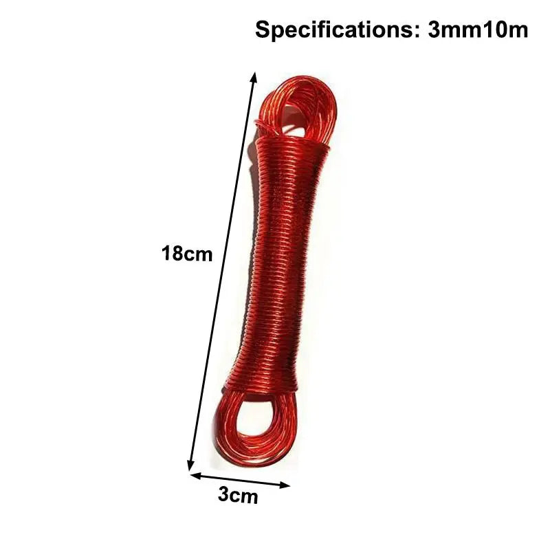 Portable Clothesline 10 20 30 50M Garden Camping Travel Clothes Qme E2