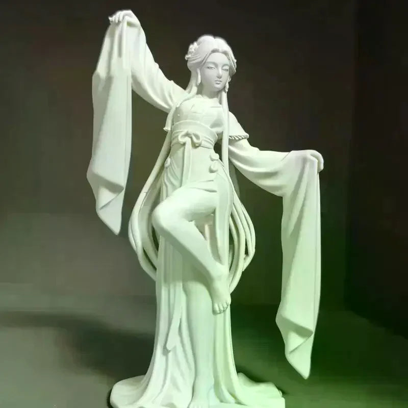 3D Printed Chinese Water Sleeve Dance Sculpture Elegant Classical Dancer Figurine Oriental Art Desktop Decor Art Collector Gifts Qme