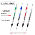 Multi-Purpose Double Tips 21mm Deep Hole Long Head Nib Art Markers, For Bathroom Waterproof Woodworking Decoration Qme 4 pcs pen
