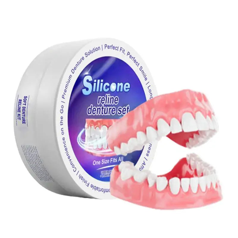 Silicone Denture Fit Temporary Orthodontic Teeth Dentures Fake Tooth Qme