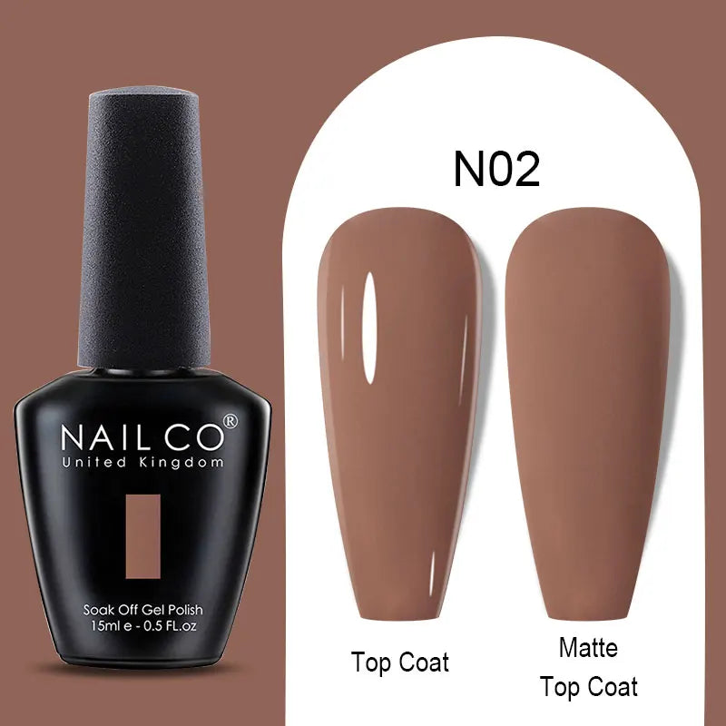 NAILCO Winter Red Gel Nail Polish Semi Permanent Soak Off Varnishes
